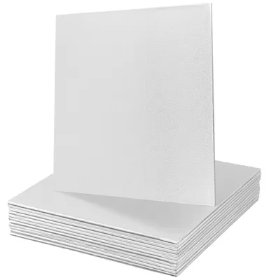 Quadratische Tortenplatte 20 cm, 12 Stück, Silber, Basistrommel