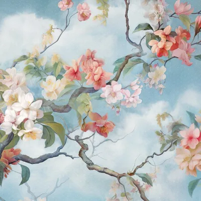 Produktbild von 20 Servietten Equador - Himmlische Blumen 33x33cm