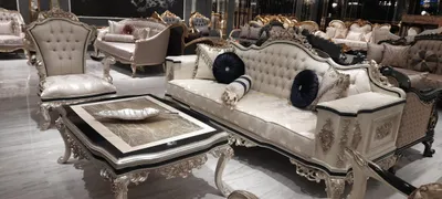 Produktbild von Chesterfield Sofagarnitur Set 3+1 Luxus 2tlg. Stoff Sofa Wohnzimmer