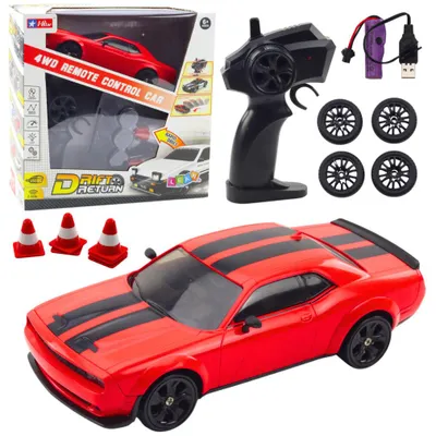 Obrázok produktu pre RC športové auto s vymeniteľnými kolesami červené