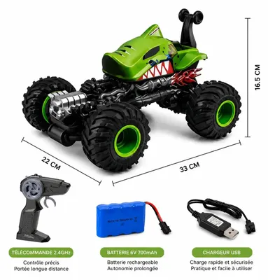 Image de CRAZON R/C Téléguidé TIP LORRY SHARK tumbling 2.4 ghz