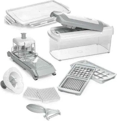 Produktbild von Genius Genius Nicer Dicer Fusion, Set, weiß/grau, 14 Teile