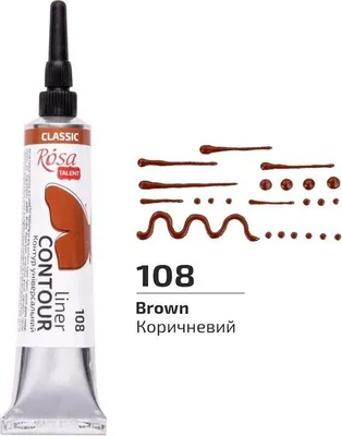 Produktbild von Braune Acryl-Konturenfarbe Nr.108 20 ml Rosa Talent Koh-i-noor