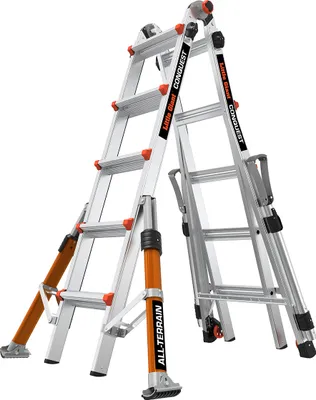 Produktbild von Rebrík CONQUEST 2.0 PRO M22 4x5 stupňov, viacpolohový, hliník 16332EN-018 + TOOL TRAY