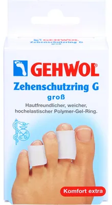 Produktbild von GEHWOL Polymer-Gel Zehenschutzring G groß, 2 St