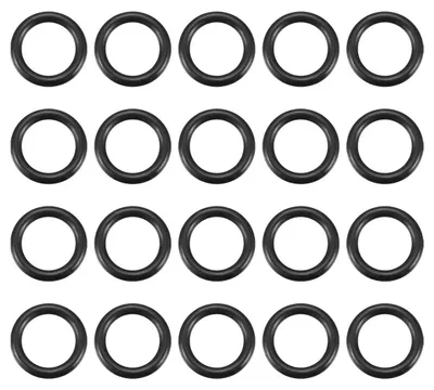20 O-Ringe NBR 10 mm ID 2,5 mm Breite schwarz