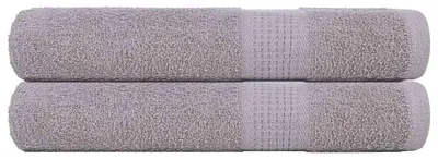 Immagine prodotto di vidaXL Asciugamani FROGN, 2 pezzi, grigio, 100x200 cm, 360 g/m²