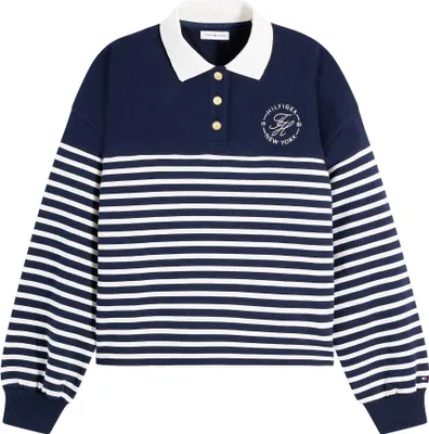 Immagine prodotto di Polo Del Marchio Tommy Hilfiger Del Modello Ww0ww50036 Th Roundal Collar Swtsht Blu