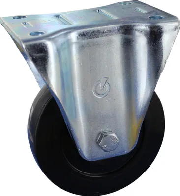 Obrázek produktu pro Žáruvzdorné pevné kolečko Ø100 Šroubovací deska ze silikonové pryže do 250 °C