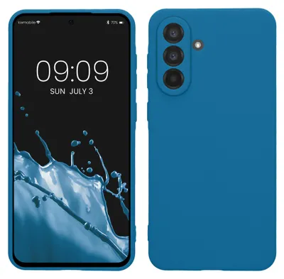 Produktbild von kwmobile Handyhülle für Samsung Galaxy A56 5G Hülle - weiches Handy Silikon Case - Schutzhülle Cover - Blue Reef