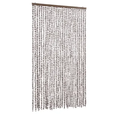 Produktbild von vidaXL Fliegenvorhang Taupe und Weiß 118x220 cm Chenille