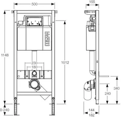 Produktbild von MEPA 514101 VariVIT WC-Element mit