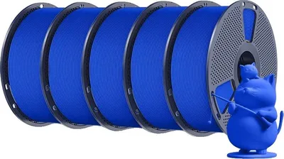 Obrázok produktu pre filament pre 3D tlačiarne, materiál PLA, nízka zmrštiteľnosť, modrý