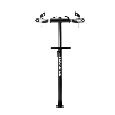 Produktbild von ROCKBROS Fahrradmontageständer aus Kohlenstoffstahl Reparaturständer höhenverstellbar Montageständer bis 50kg Schwarz-Einzelnes Spannfutter