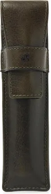 Produktbild von dR Amsterdam Stifthalter Leder dR Amsterdam | Stiftetui Leder | Lederetui | Federmäppchen Leder | Lederetui für Stifte | Stifthülle Leder Milan - 28628 Green