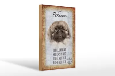 Produktbild von Holzschild Spruch 20x30cm Pekinese Hund Schild