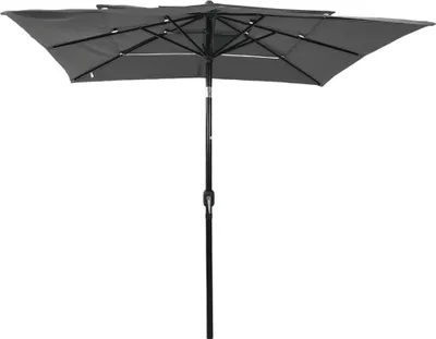Produktbild von vidaXL Sonnenschirm mit Aluminium-Mast 3-lagig Anthrazit 2,5x2,5 m