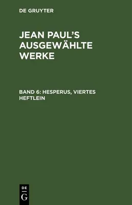 Produktbild von Hesperus, viertes Heftlein