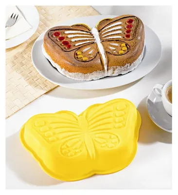 Image de moule à gâteaux 3D Papillon 28x18x5 cm Moule à gâteaux en silicone Moule pour anniversaire d'enfant