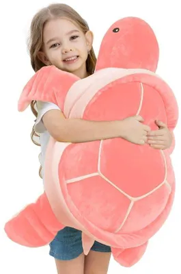 Productafbeelding van Grote Pluche Schildpad - Zacht en Cuddly - 70 cm