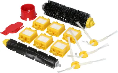 Produktbild von McFilter | 16 teiliges Saugroboter Zubehör-Set - Filter, Bürsten, Reinigungswerkzeuge | geeignet für iRobot Roomba 700 Serie