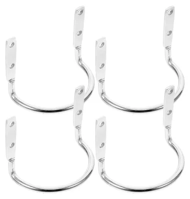 Produktbild von 4 Stück Hammerhalter aus Stahl für Werkzeuggürtel und Wandmontage