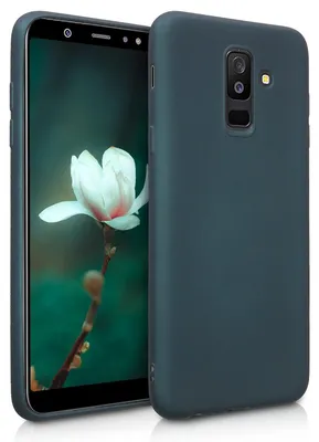 Produktbild von kwmobile Handyhülle für Samsung Galaxy A6+/A6 Plus (2018) Hülle - Silikon Case metallisch schimmernd - Schutzhülle Cover - Metallic Petrol