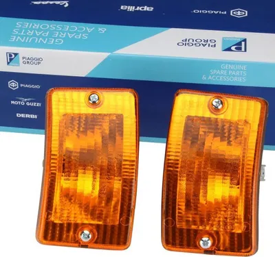 Zdjęcie produktu dla 2x oryginalne kierunkowskazy przednie prawy i lewy Vespa PK XL XL2 numer części zamiennej 102063