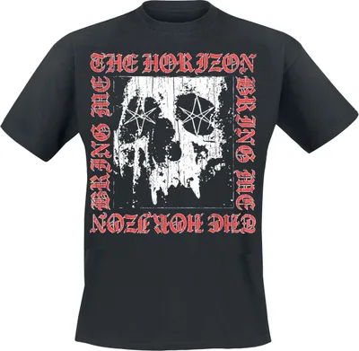 Produktbild von Bring Me The Horizon T-Shirt Herren Metal Logo Skull schwarz XXL