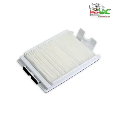 A vacuum cleaner filter is shown on a white background.