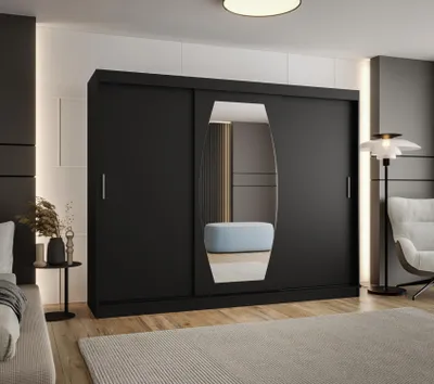 Obrázek produktu pro Šatní skříň 250 cm SEYMA - černá