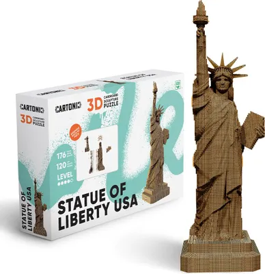 Image de Puzzle 3D en carton Statue de la Liberté États-Unis – Kit de construction miniature