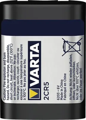 Produktbild von VARTA Batterien 2CR5 Lithium Rundzelle, 1 Stück, 6V, Spezialbatterien für elektronische Geräte, mit langanhaltender, höchster Leistung