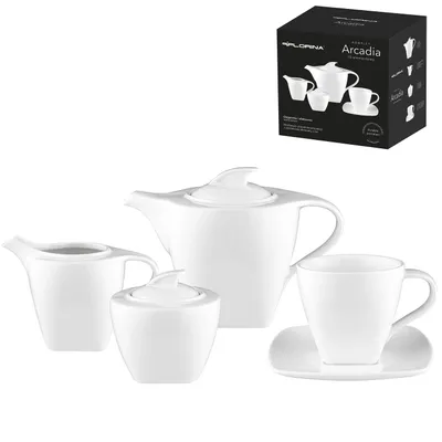 Obrázok produktu pre KÁVOVÝ SERVIS 15-dielna sada 6 osôb Porcelánový kávový servis FLORINA Arcadia