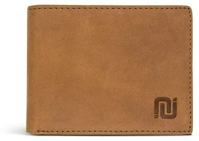 Produktbild von Negotia Folden Leder Geldbörse Herren Cognac – Portemonnaie, Echtleder Kartenetui / Brieftasche