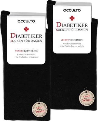 Produktbild von Occulto Damen Diabetiker Socken 10er Pack (Modell: Julia)