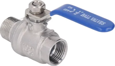 Obrázok produktu pre guľový ventil 1/2in s vnútorným závitom NPT z nehrdzavejúcej ocele s vonkajším priemerom 24 mm Uzatvárací guľový ventil na vodu 1000WOG