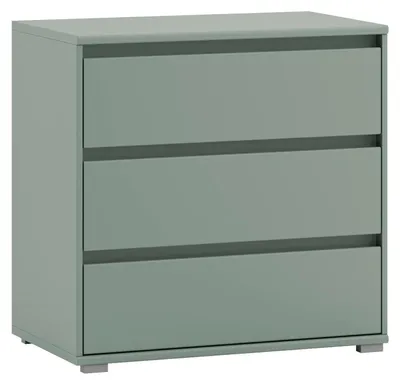 Produktbild von Kommode - 80 x 79 cm - 3 Schubladen - Salbeigrün matt