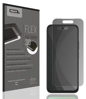 Produktbild von Full Cover Privacy Blickschutzfolie für Vivo T5x Folie Anti-Shock