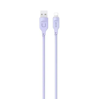 Image de Usams Lightning Cable 2,4A 1,2M Fast Charging Lithe Series Purple/Purple Sj565Usb03 (Us-Sj565)