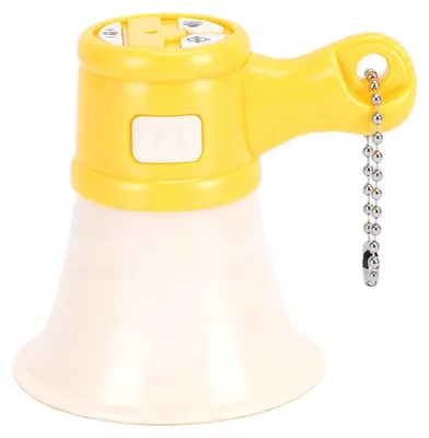 Immagine prodotto di Mini megafono giocattolo, design ergonomico da tenere in mano, portatile, da appendere, amplificatore vocale, giallo