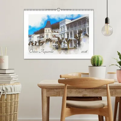 Produktbild von Ostsee Aquarelle (Wandkalender 2026 DIN A3 quer), CALVENDO Monatskalender