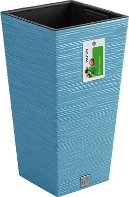 Image de Pot de fleurs FURU Square Bac de balcon Bac à fleurs bleu 26,6 L