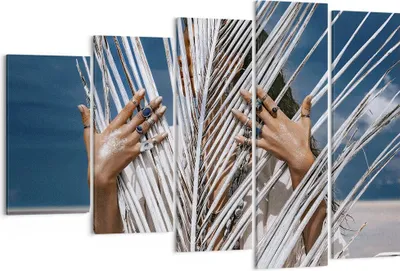 Produktbild von Bild auf Leinwand - Leinwandbild - 5 Teile - Hände Finger Schmuck - 150x100cm - Wand Bild - Wanddeko - Wandbilder - Leinwanddruck - Bilder - Wanddekoration - Leinwand bilder - EG150x100-4892