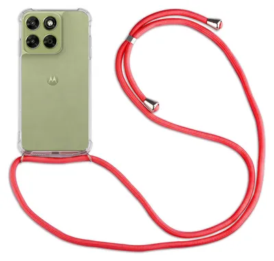 Produktbild von Handykette für Motorola Moto G67 / G77 Hülle mit Band Case Kordel in Rot