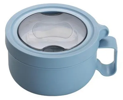 Isolierte Suppenschüssel 850 ml, Edelstahl, auslaufsicher, Blau