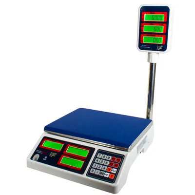 Produktbild von Verkaufswaage Geeichte Ladenwaage Marktwaage Obstwaage Tischwaage 15/30kg Waage
