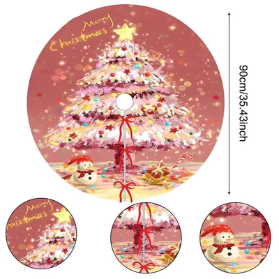 Immagine prodotto di Copertura per albero di Natale, diametro 90 cm, multicolore, rotonda