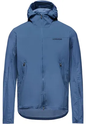 Produktbild von Gore Fernflow Kapuzen-Windjacke Herren Cargoblau XL