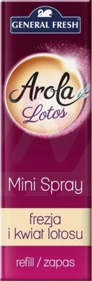 Obrázok produktu pre General Fresh Arola, Mini odświeżacz powietrza Frezja i Kwiat Lotosu, 15 ml